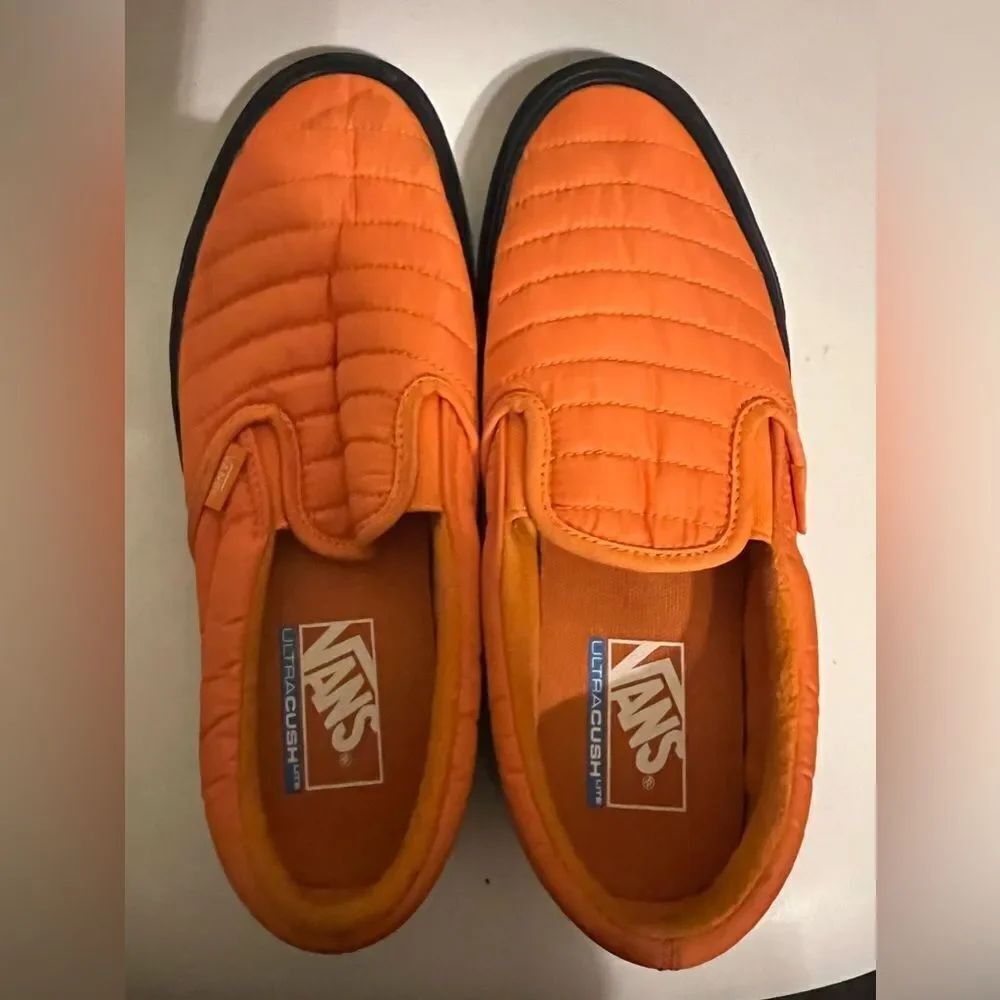 Vans Slip-On Lite (Quilted) Russet Orange/Black US men’s 8 Women’s 9.5